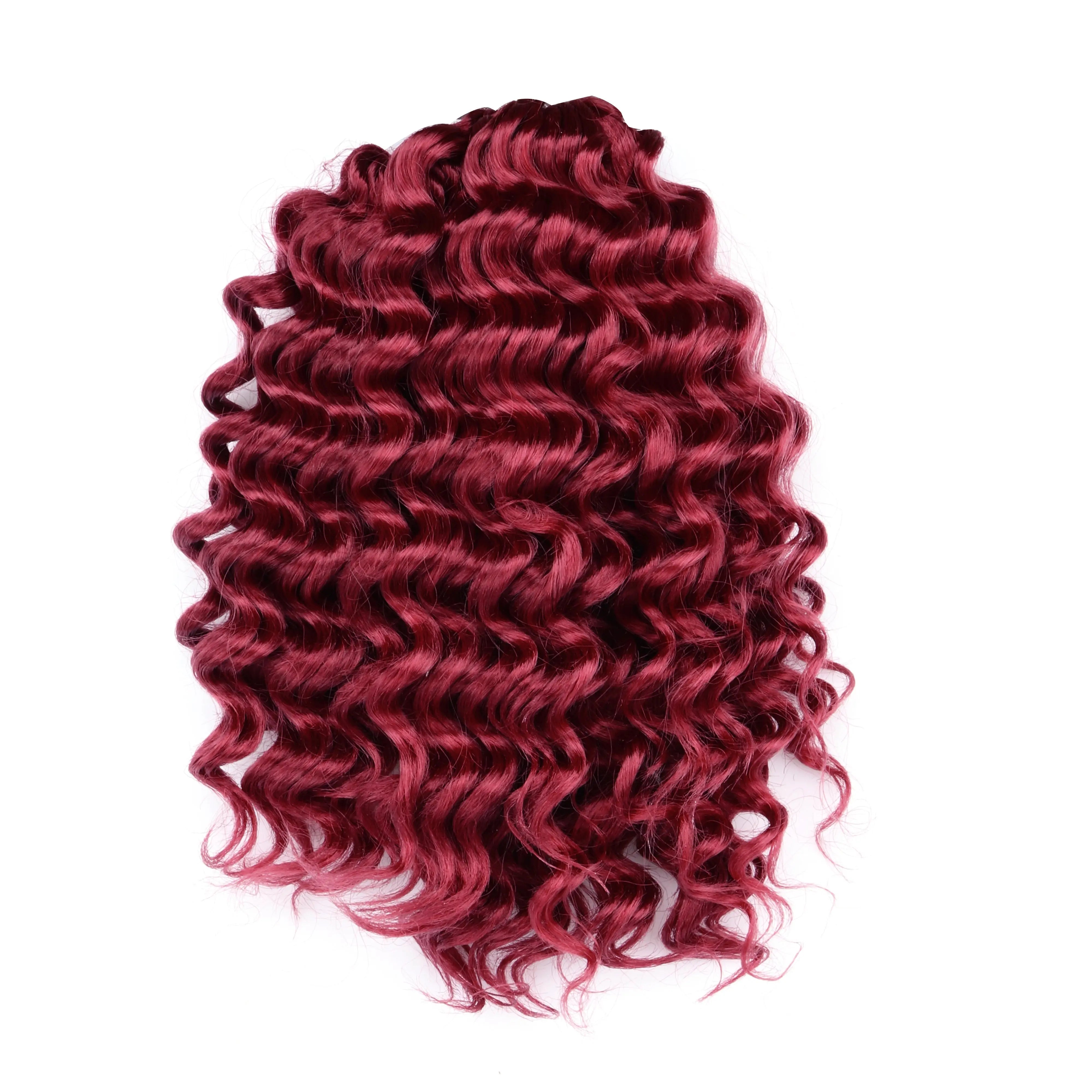 Clearance | Toyotress® Deep Wave Crochet Hair Pre-Looped Wavy Curly Crochet Synthetic Hair Extensions Toyotress